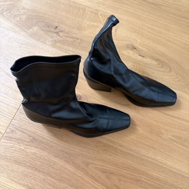 Bottines noires Bershka