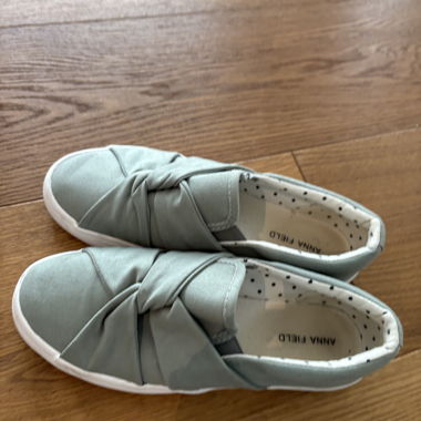 Mint Green Slip-On Sneakers