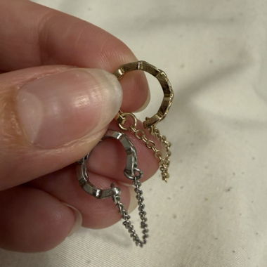 Hoop earrings, stud earrings in gold and silver colours