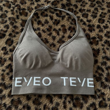 Soutien-gorge de sport TEVEO marron, taille S