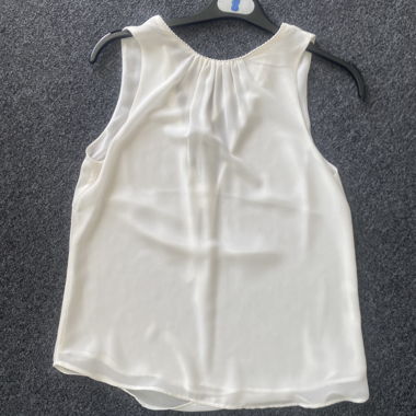 White Satin Blouse