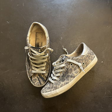 Golden goose superstar leopard 36