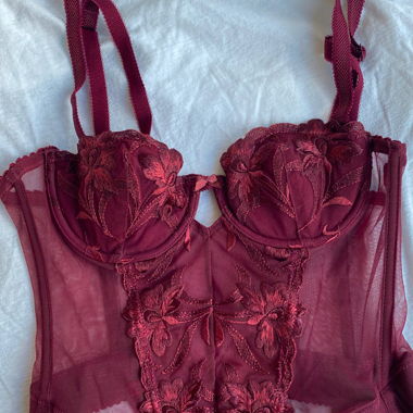 Burgundy Corset
