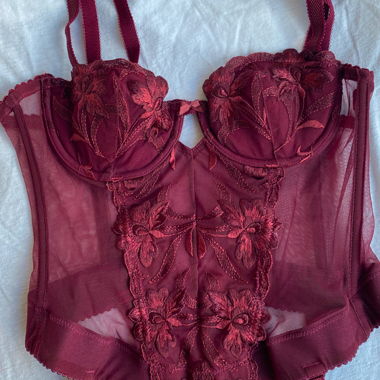 Burgundy Corset