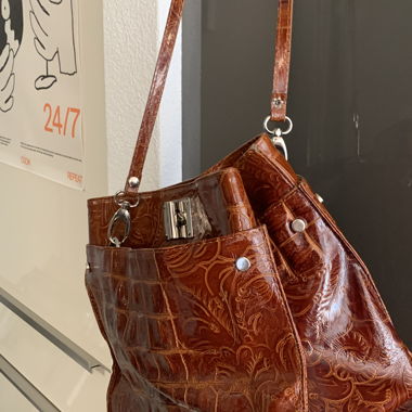 Sac en cuir vintage
