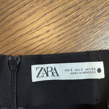 ZARA black flared maxi skirt, size S