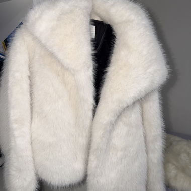 White Faux Fur Jacket