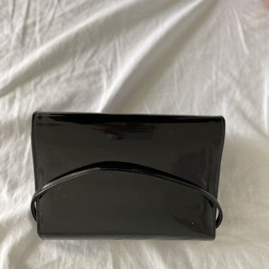 Patent leather handbag