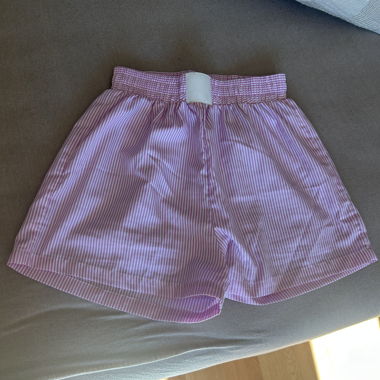 Striped Pink Pajama Shorts