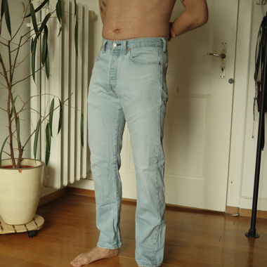 Levi’s Jeans coupe droite délavé clair W31 L32