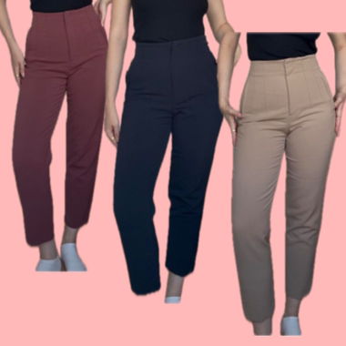 ZARA Stoffhosen High Waist