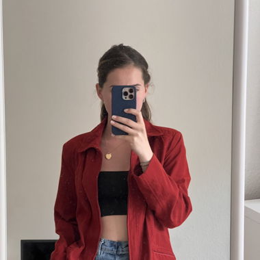 Veste printemps rouge