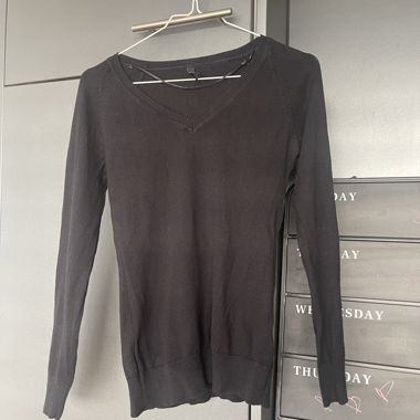 Black V-Neck Sweater