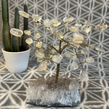 Arbre en cristal décoratif