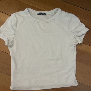 T-shirt blanc Bershka