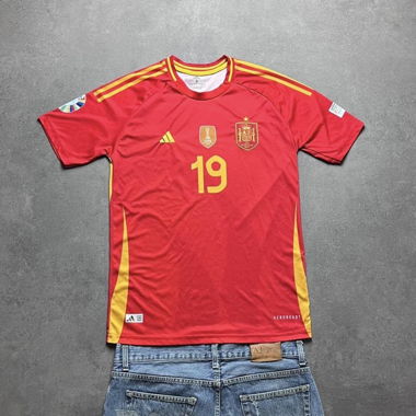 Vintage Spain Adidas Jersey #19 Red S