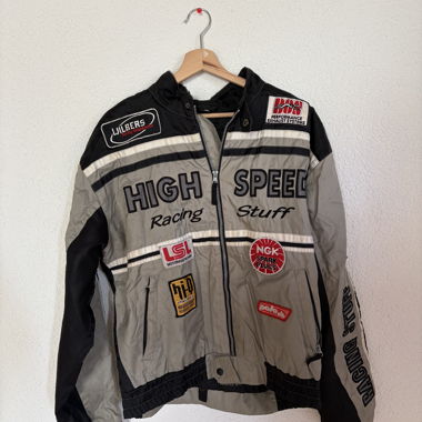  Vintage Motorrad-Racingjacke Polo