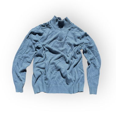 Pull gris Tom Tailor à fermeture-éclair courte