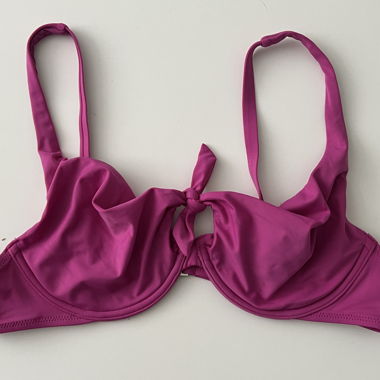 Pink bikini top
