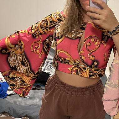 Crop Top mit Muster