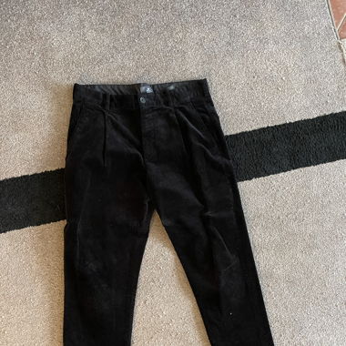 Cordury Black Trousers