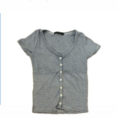 Top rayé à boutons Brandy Melville