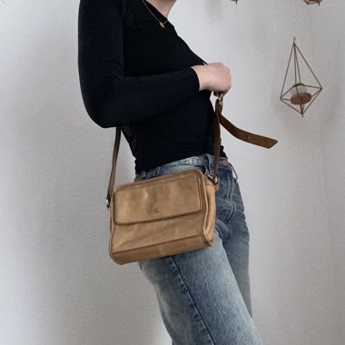 Light brown vintage Fossil shoulderbag