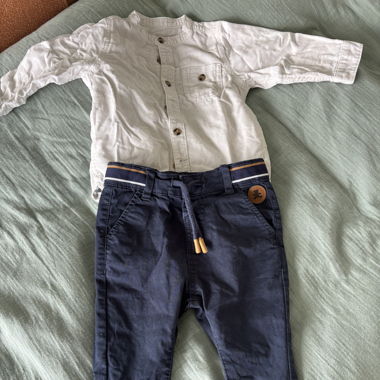 Ensemble Lulu Castagnette 12 mois Chemise Pantalon