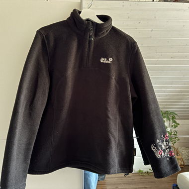 Jack Wolfskin fleece pullover nero