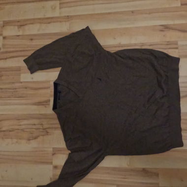 Maglione Nautica marrone scollo a V