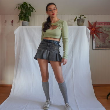 UPCYCLED JEANS SKIRT