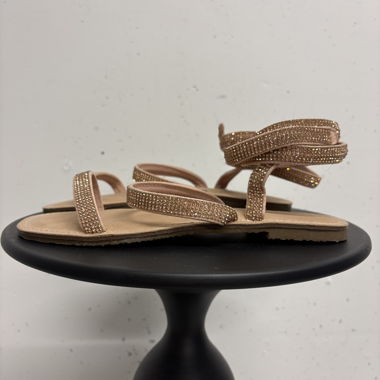 Primadonna Strappy Sandals 37 rosé gold Rhinestone