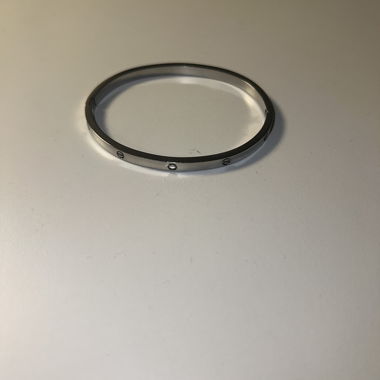 Silver metal bracelet