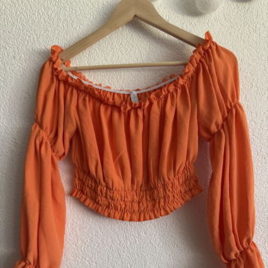 Schulterfreies Top