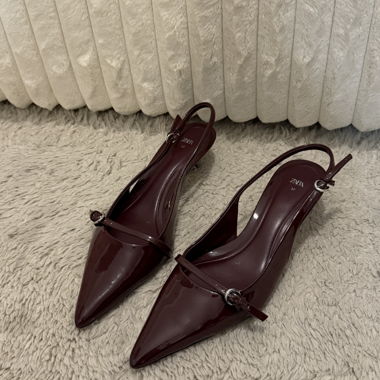 Bordeaux Kitten Heels