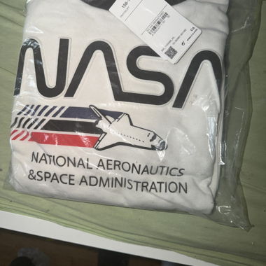 Felpa NASA bianca per bambino