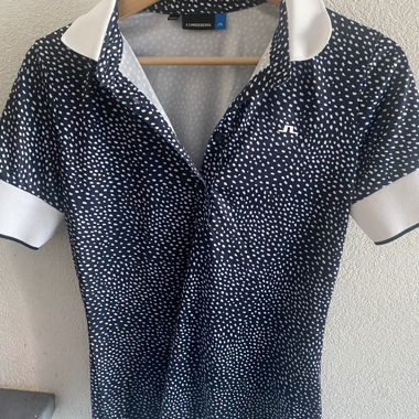 Polo marineblau mit weissen Punkten J.Lindeberg