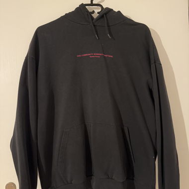 Black Hoodie with Print