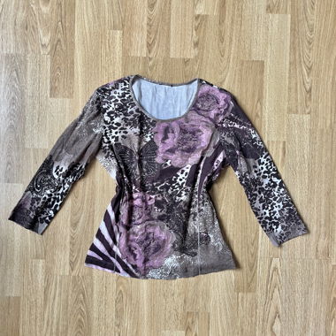Haut vintage à motifs (taille S)
