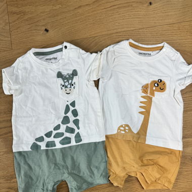 Ensemble body bébé Orchestra 68gr