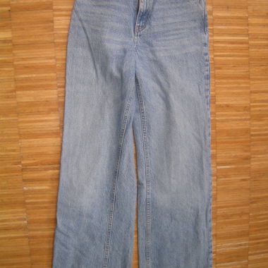 weite Jeans für lange Beine, hellblau, ZARA