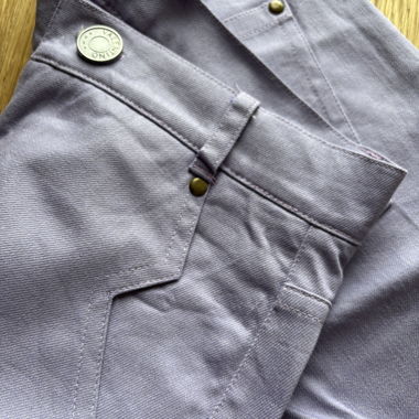 Pantaloni vita alta lilla