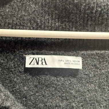 Cardigan in maglia Zara grigio L