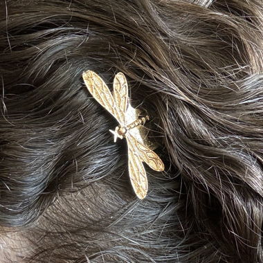 Barrette à cheveux en forme de libellule