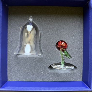 Cloche Bell Rose en Cristal Swarovski