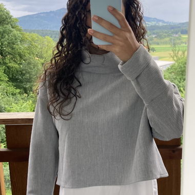 Modern asymetrsiches Zara Oberteil