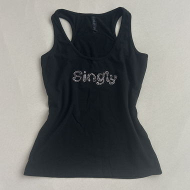 Vintage rhinestone Y2K-Top