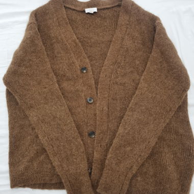 Cardigan in maglia marrone COS, taglia XL