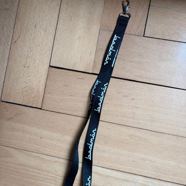 Badmin black lanyard with clip