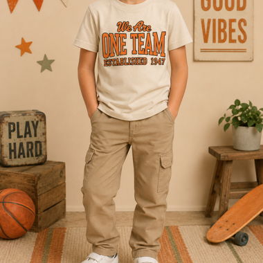 Beiges Kinder-T-Shirt von H&M